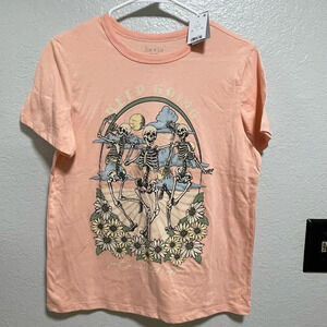 NWT Women’s Zoe + Liv Dusty Pink Short Sleeve Top Small